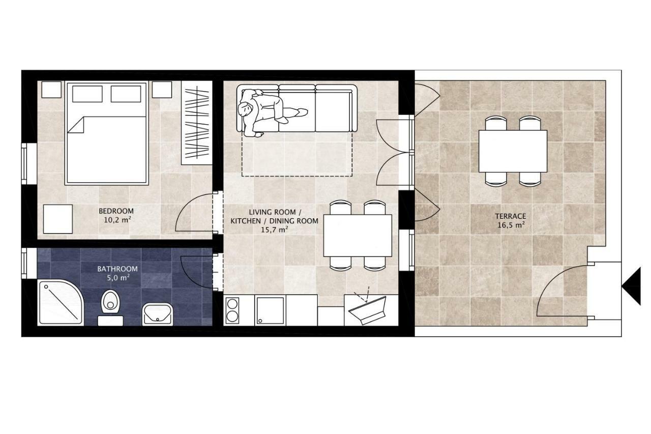 Apartments Kala Mendula 苏提万 外观 照片
